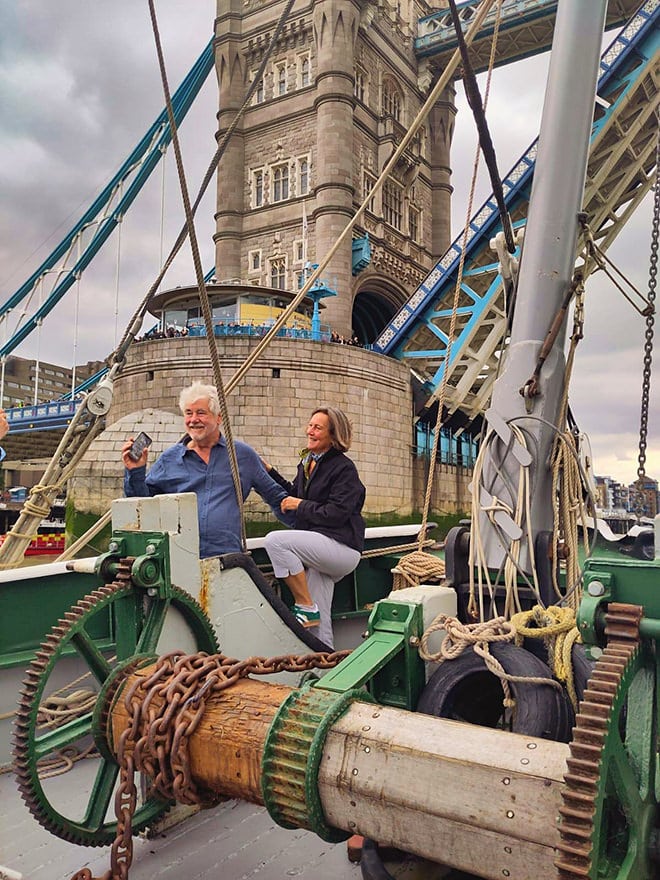 Tour the heart of London on a traditional Thames barge