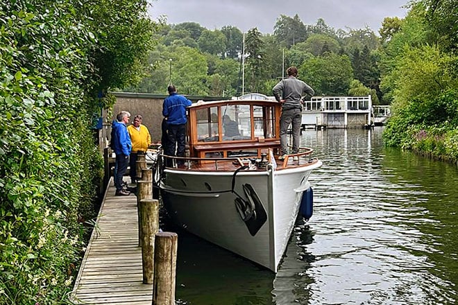 There were a few nail biting moments, but 'Albatros' arrived safe and sound in the Lake District.