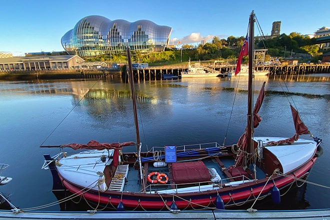 The contrast between Newcastle’s proud history as a major port and its modern face as reflected in The Glasshouse, the vibrant cultural centre on the Gateshead bank of the Tyne.