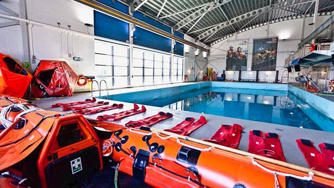 The RNLI college sea survival pool and simulator