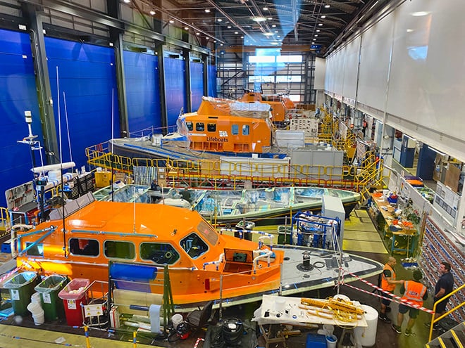 RNLI Lifeboat manufacturing plant