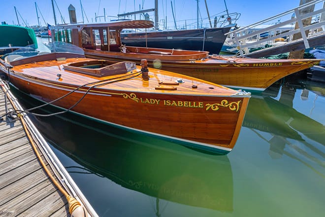 'Lady Isabelle' (for sale through HSC) and 'Humble' side by side in Newport Beach, California