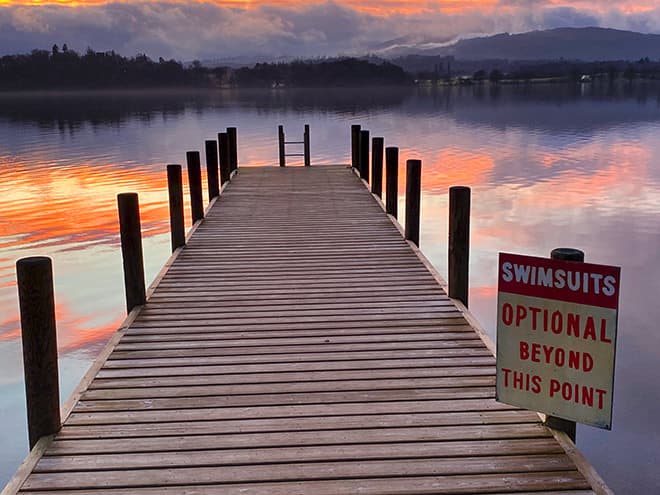 Langdale Chase jetty