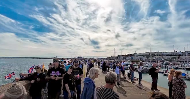 Dunkirk harbour during the 85th Anniversary Return to Dunkirk - May 2025
