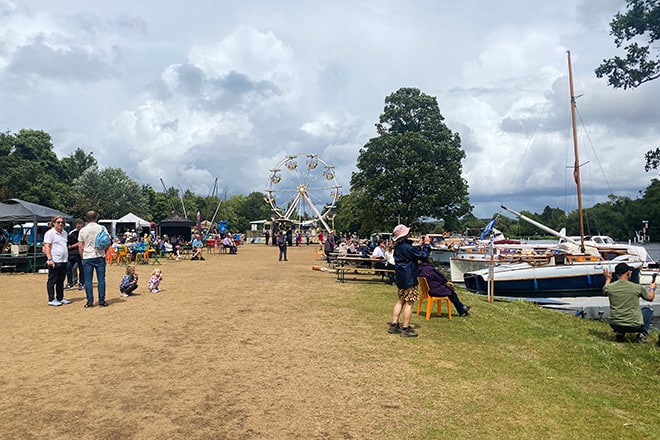 A snapshot taken at this year's Thames Traditional Boat Festival.
