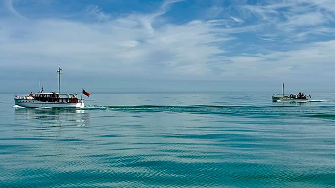 The Little Ships make their passage across the Channel steeped in remembrance and quiet determination.